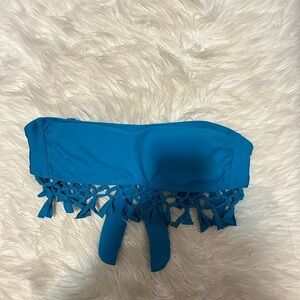 Turquoise Bandeau Bikini Top